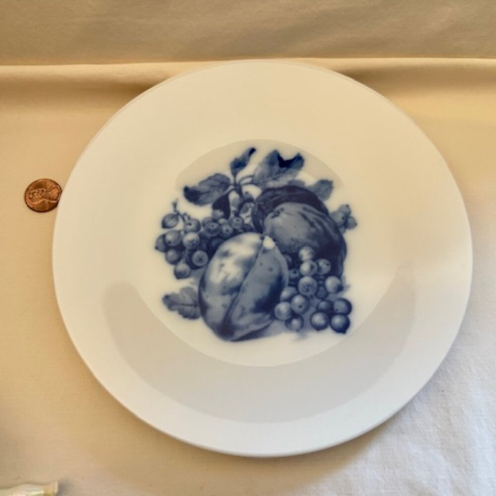 Vintage Hutschenreuther Blue and White Fruit Plate - Picture 6 of 6